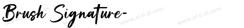 Brush Signature字体转换